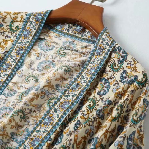 Heather Whispy Print Kimono - Picture 5 of 8